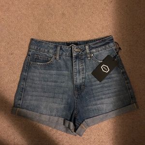 RVCA blue jean shorts